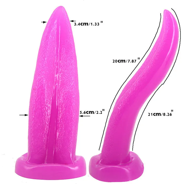 Anal Tongue Shape Anal Plug Purple FAAK
