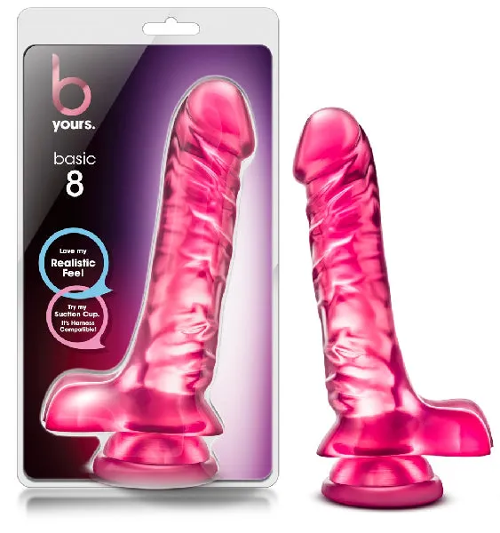 Blush Novelties Dildos B Yours Basic 8 Dildo Pink