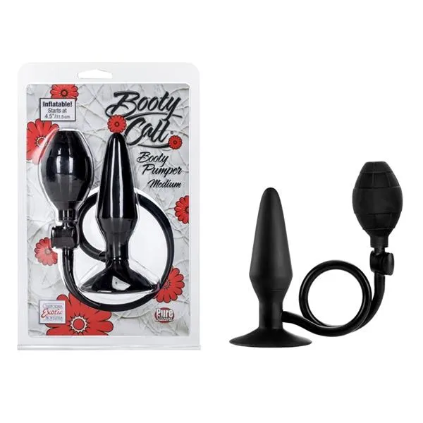 Booty Pumper Medium Black Inflatable Plug Booty Call Anal Booty Pumper Medium Black Inflatable Plug Booty Call Anal