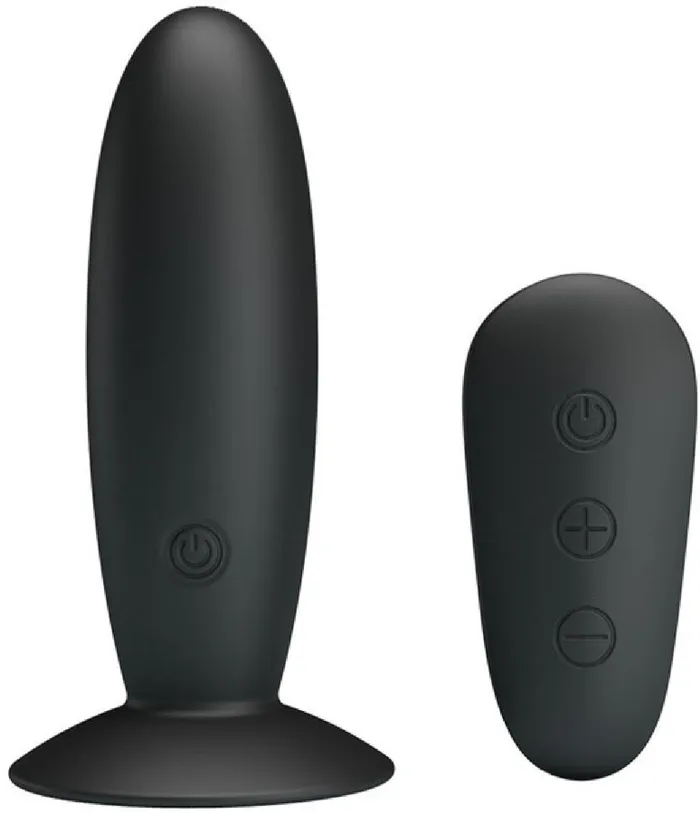 Pretty Love Anal Mr Play Remote Control Vibrating Anal Plug Black