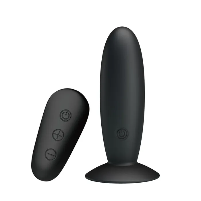Pretty Love Anal Mr Play Remote Control Vibrating Anal Plug Black