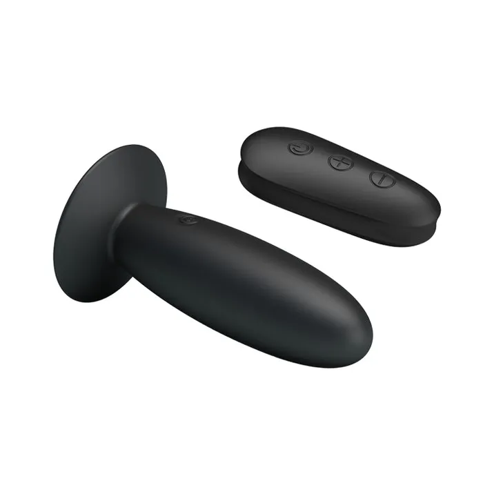 Pretty Love Anal Mr Play Remote Control Vibrating Anal Plug Black