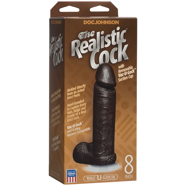 The Realistic Cock 8 Brown Doc Johnson Dildos The Realistic Cock 8 Brown Doc Johnson Dildos