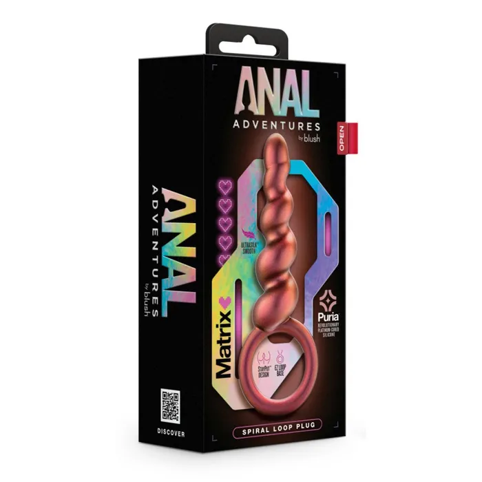 Anal Adventures Matrix Spiral Loop Butt Plug Blush Novelties Anal