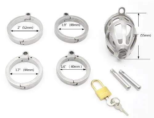 Extasy Male Sex Toys Vent Steel Chastity Cock Cage