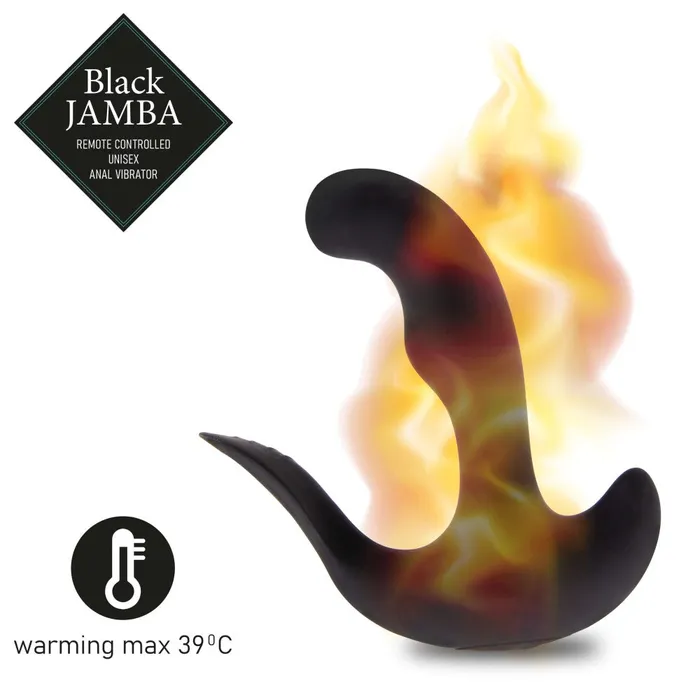 Female Sex Toys Feelztoys Black Jamba Rechargeable Unisex Heated Anal Vibrator with Remote Female Sex Toys Feelztoys Black Jamba Rechargeable Unisex Heated Anal Vibrator with Remote