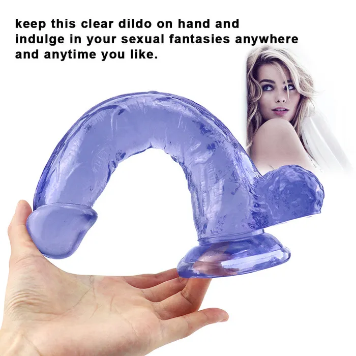  Rubber Dildo 10 inch blue Dildos