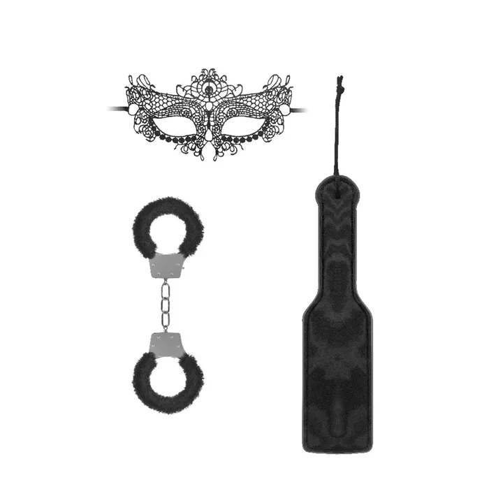Shots Toys Couples Ouch Introductory Black Bondage Kit 3