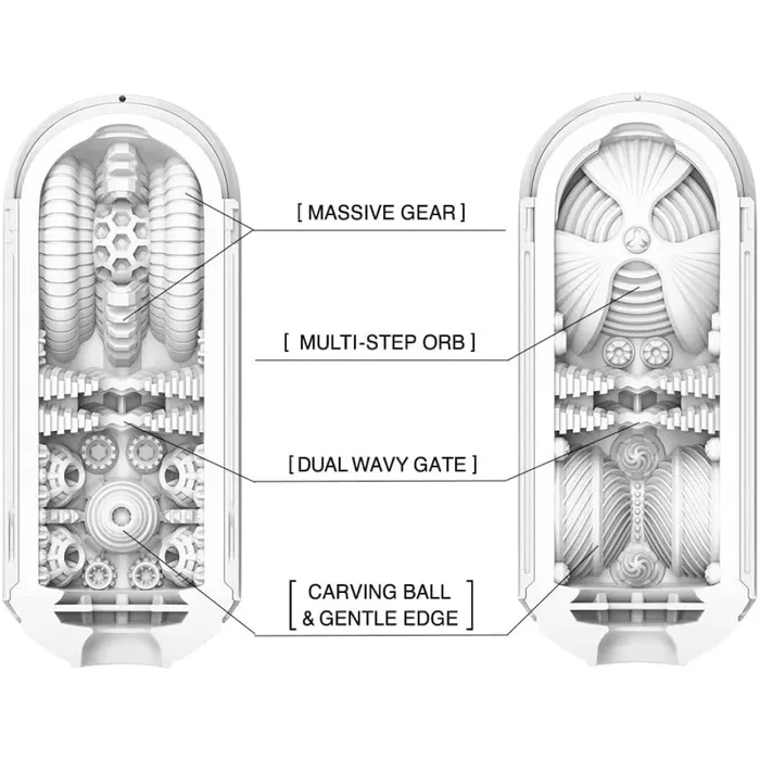Tenga Luxury masturbator Tenga Flip Zero Gravity Black Male Sex Toys