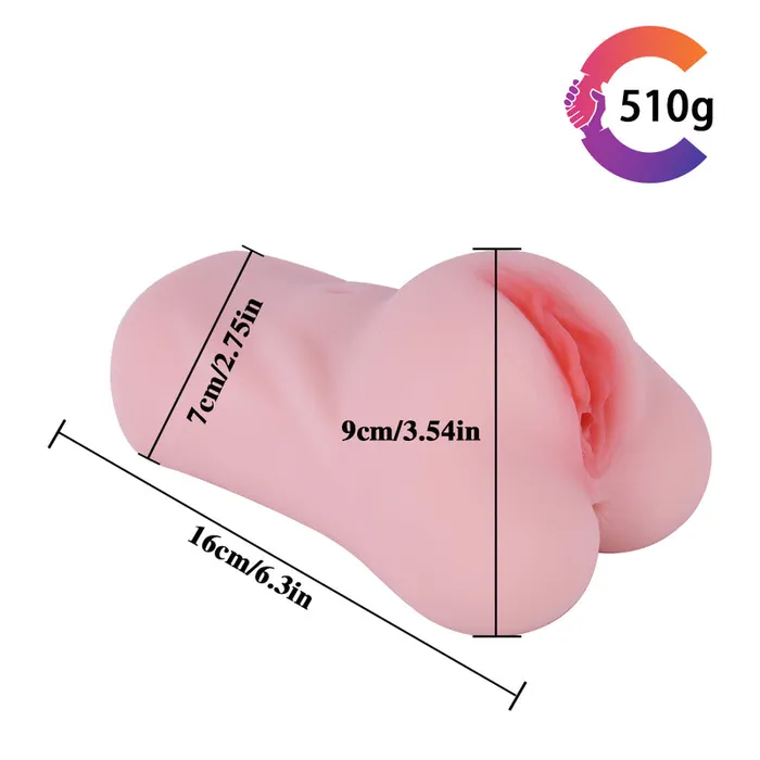 MD Male Sex Toys MD YohkoB Silicone Realistic Pussy Male Masturbator Stroker Pocket Cup
