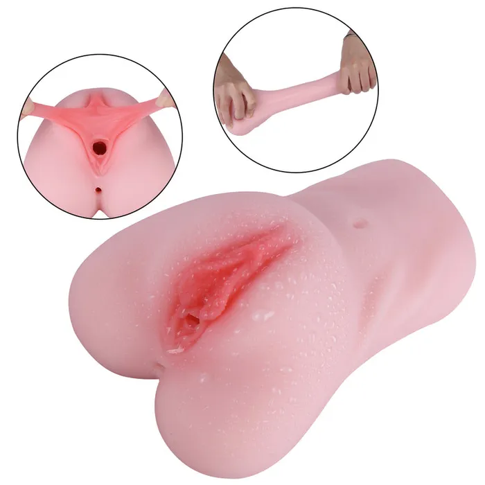 MD Male Sex Toys MD YohkoB Silicone Realistic Pussy Male Masturbator Stroker Pocket Cup