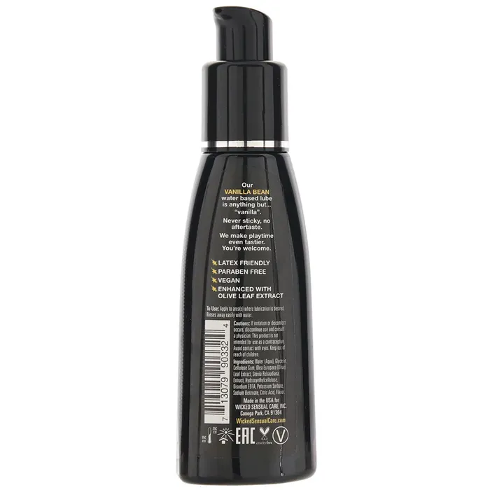 sextoysvancouver Dildos Aqua Flavored Lube 2oz60ml in Vanilla Bean
