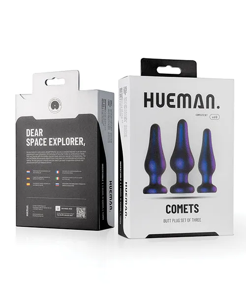 Anal Edc Internet Bv Hueman Comets Butt Plug Set Of 3 Purple