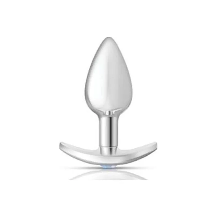 Cheeky Charms Silver Anchor Butt Plug w Clear and Pink Jewel Kit Cheeky Charms Anal