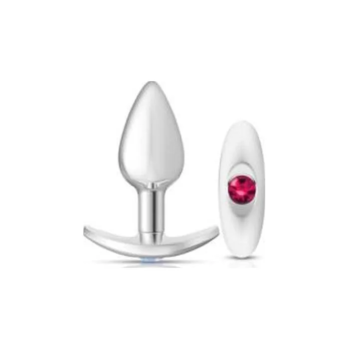 Cheeky Charms Silver Anchor Butt Plug w Clear and Pink Jewel Kit Cheeky Charms Anal