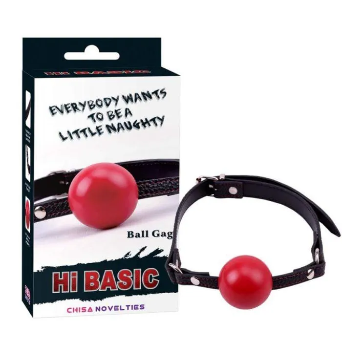 Chisa Novelties Male Sex Toys Ball Gag Fetish Red Adjustable BDSM Premium Quality Chisa Novelties Male Sex Toys Ball Gag Fetish Red Adjustable BDSM Premium Quality