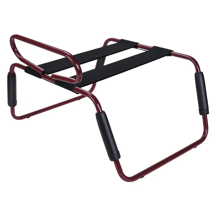 Daytona Male Sex Toys Dayton Adjustable Height Sex Chair with Handle Burgundy