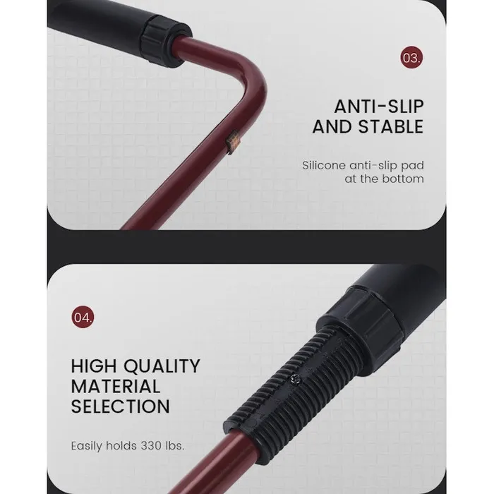 Daytona Male Sex Toys Dayton Adjustable Height Sex Chair with Handle Burgundy