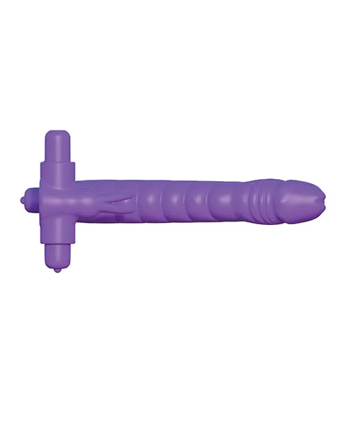Fantasy Cringz Silicone Double Pene Rabbit Purple Pipedream Products Vibrators