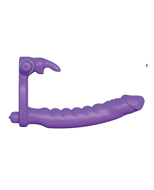 Fantasy Cringz Silicone Double Pene Rabbit Purple Pipedream Products Vibrators