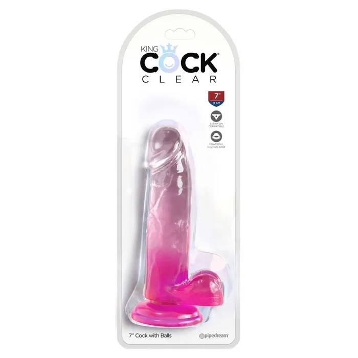 iloveexcitement Dildos King Cock Clear Dildo with Balls