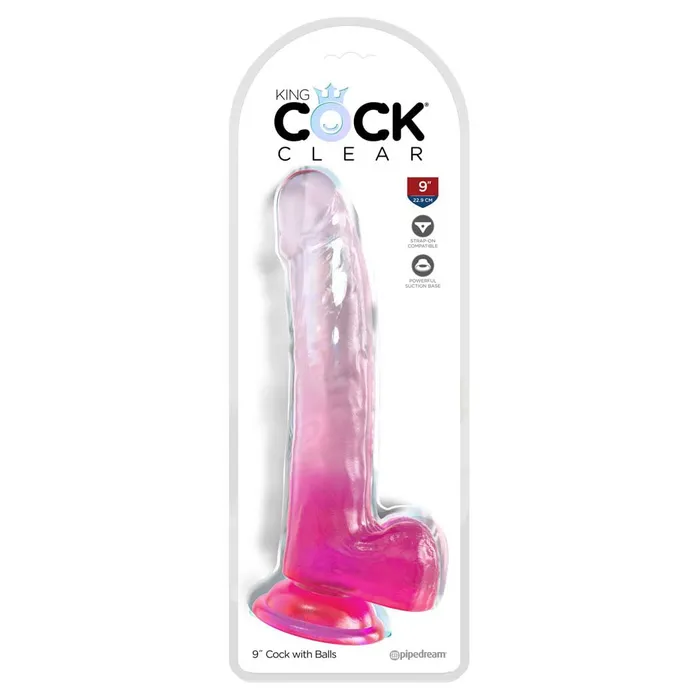 iloveexcitement Dildos King Cock Clear Dildo with Balls