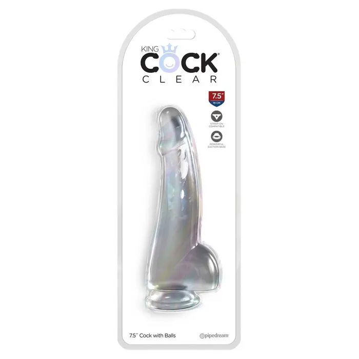 iloveexcitement Dildos King Cock Clear Dildo with Balls
