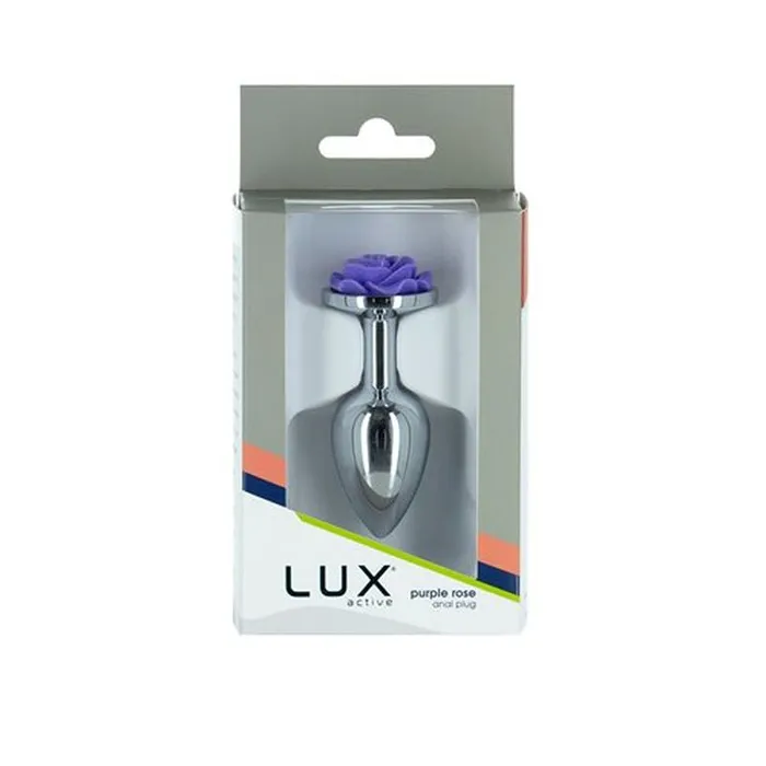 Purple Rose 3in Metal Butt Plug LUX Active Anal