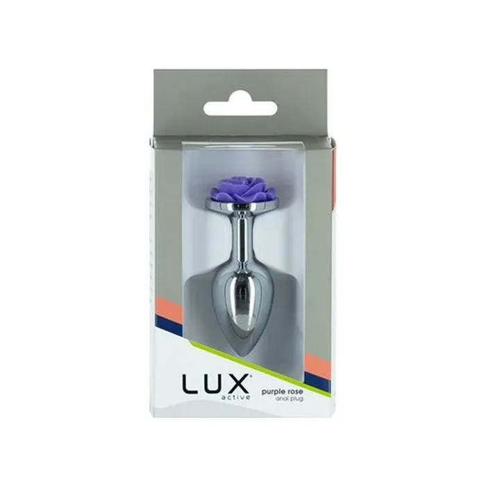 Purple Rose 3in Metal Butt Plug LUX Active Anal