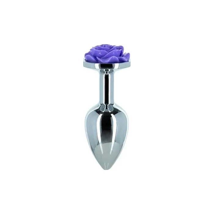 Purple Rose 3in Metal Butt Plug LUX Active Anal