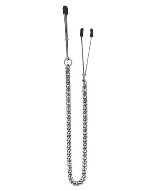 Spartacus Female Sex Toys Spartacus Adjustable Tweezer Nipple Clamps Wjewel Chain