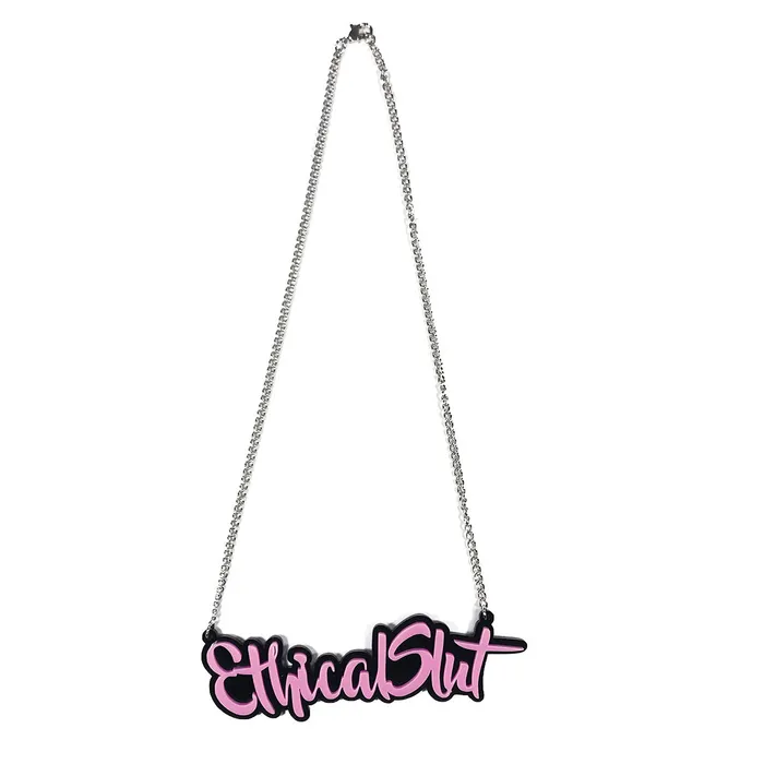 Vibrators Geeky Kinky Ethical Slut Necklace Geeky Kinky