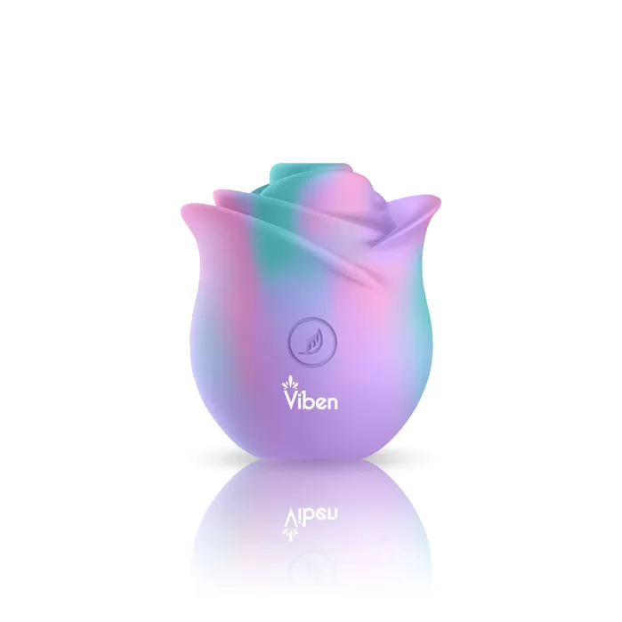 Vibrators Viben Viben Zen Rose Handheld Rose Clitoral and Nipple Stimulator