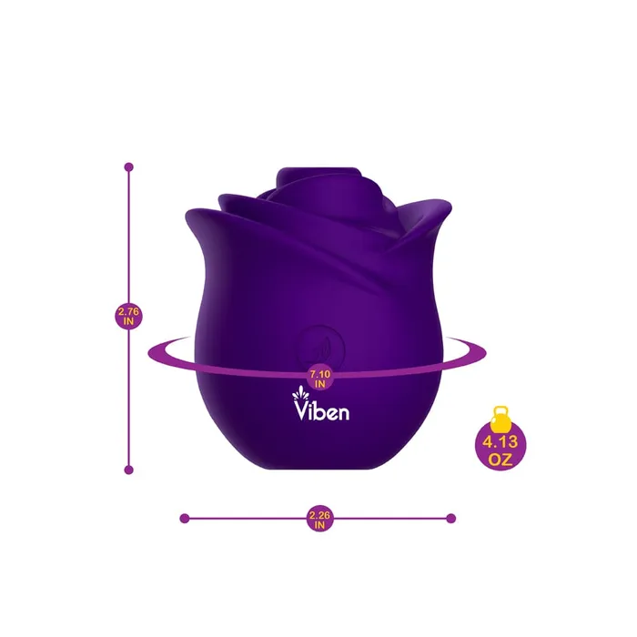 Vibrators Viben Viben Zen Rose Handheld Rose Clitoral and Nipple Stimulator Vibrators Viben Viben Zen Rose Handheld Rose Clitoral and Nipple Stimulator