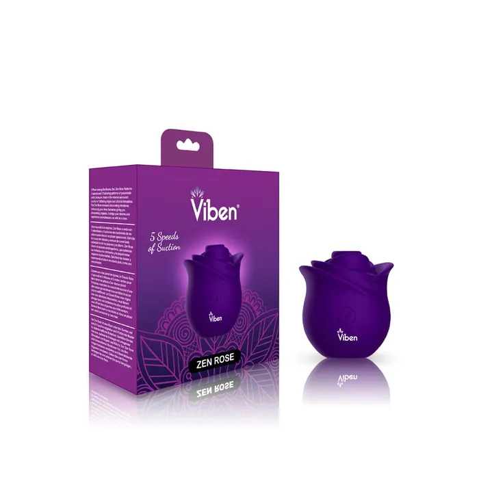 Vibrators Viben Viben Zen Rose Handheld Rose Clitoral and Nipple Stimulator Vibrators Viben Viben Zen Rose Handheld Rose Clitoral and Nipple Stimulator