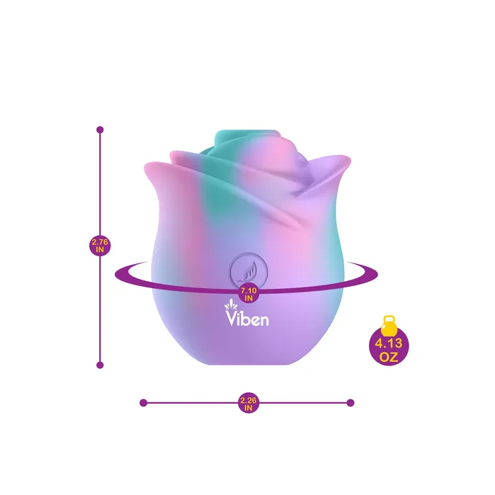 Vibrators Viben Viben Zen Rose Handheld Rose Clitoral and Nipple Stimulator Vibrators Viben Viben Zen Rose Handheld Rose Clitoral and Nipple Stimulator