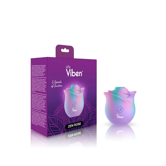 Vibrators Viben Viben Zen Rose Handheld Rose Clitoral and Nipple Stimulator Vibrators Viben Viben Zen Rose Handheld Rose Clitoral and Nipple Stimulator