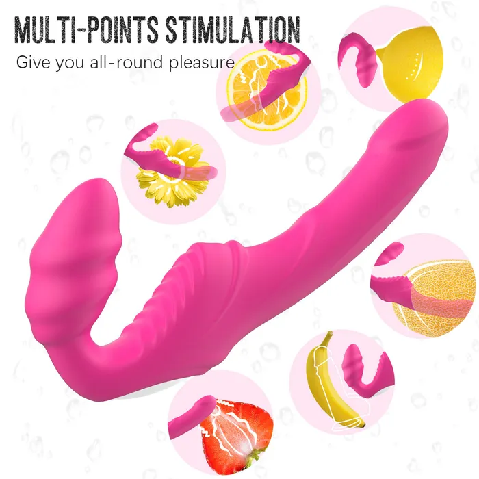 Female Sex Toys Sohimi Dual Motor Dildo 180 Flexible Silicone Vibrator Vaginal GSpot Stimulator