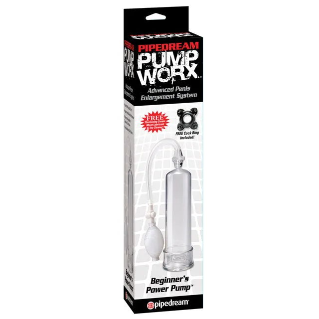 Nalpac Male Sex Toys Pipedream Pump Worx Beginners Power Pump Clear