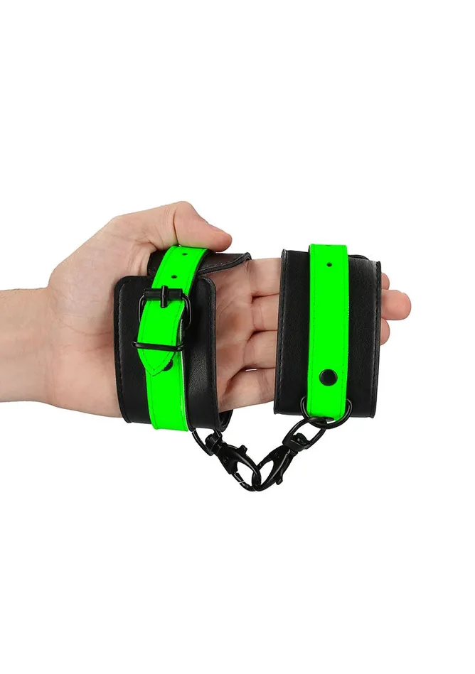 Shots America Dildos Ankle Cuffs Glow In The Dark