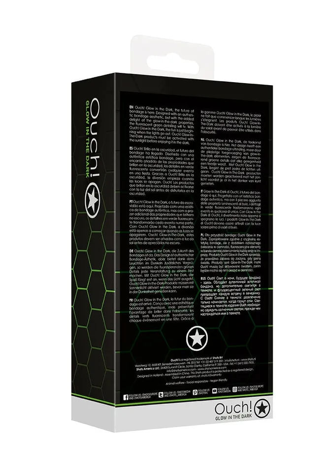 Shots America Dildos Ankle Cuffs Glow In The Dark