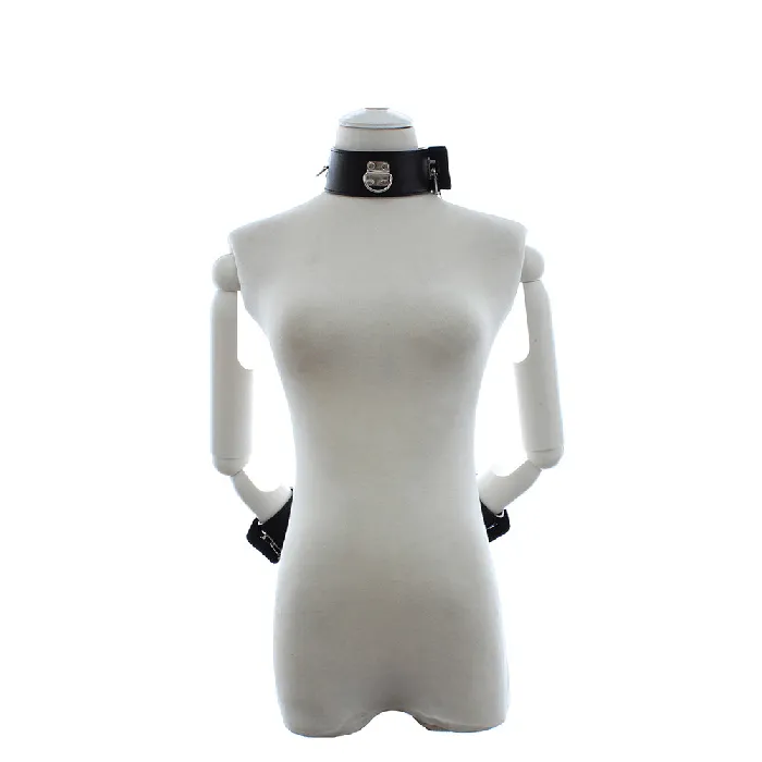 The Kinky Peach Acquiescence Collar and Cuffs Set Restraints