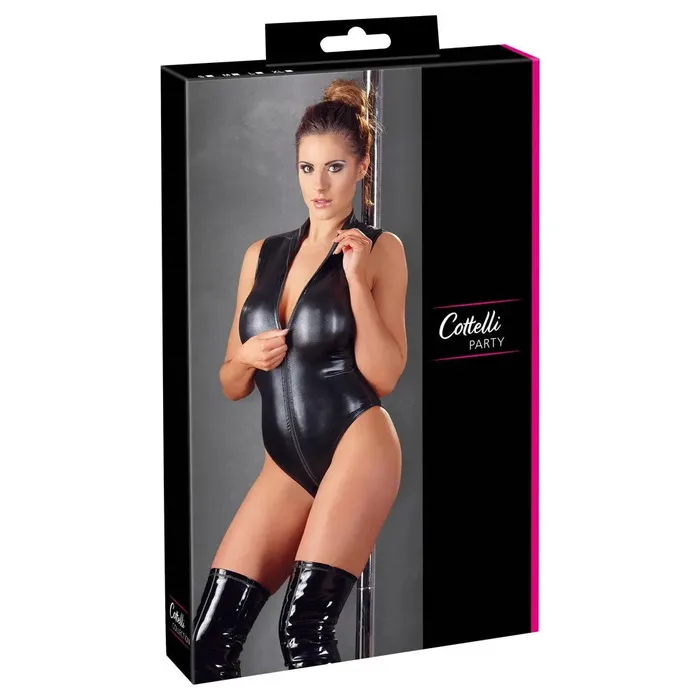 Anal Cottelli Collection Lingerie Cottelli Party Collection Body Zip Black