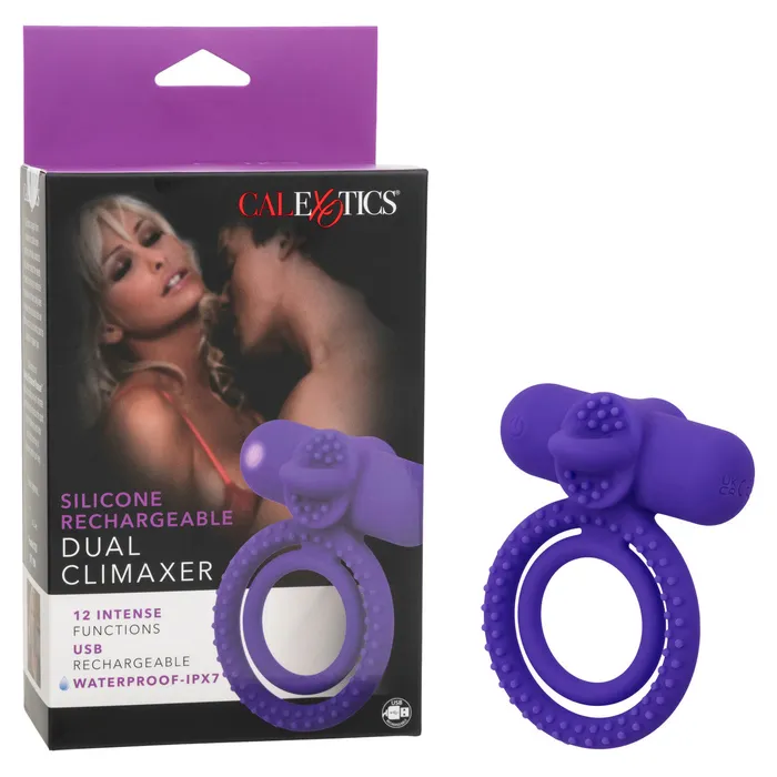 Cal Exotics Female Sex Toys Silicone Rechargeable Dual Climaxer