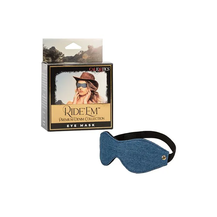 Cal Exotics Vibrators Ride Em Premium Denim Collection Eye Mask