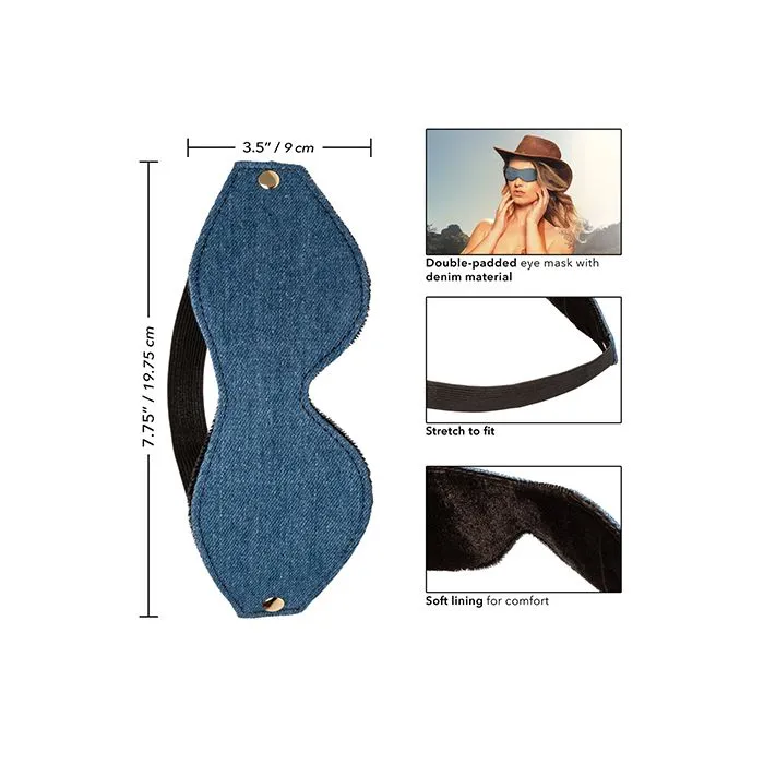 Cal Exotics Vibrators Ride Em Premium Denim Collection Eye Mask Cal Exotics Vibrators Ride Em Premium Denim Collection Eye Mask