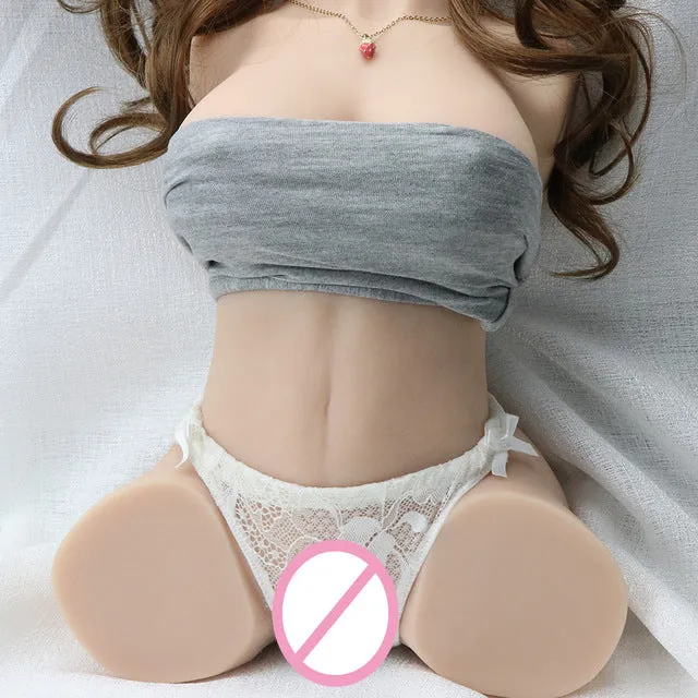 Male Sex Toys 43kg Realistic 3D Half Body Sex Doll Own Pleasures