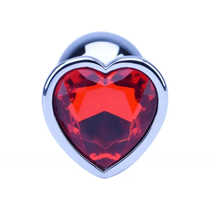 NNN Retail Ltd Anal Precious Metals Heart Shaped Butt Plug Silver