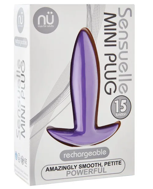 Nu Sensuelle Mini Butt Plug Purple Sensuelle Anal