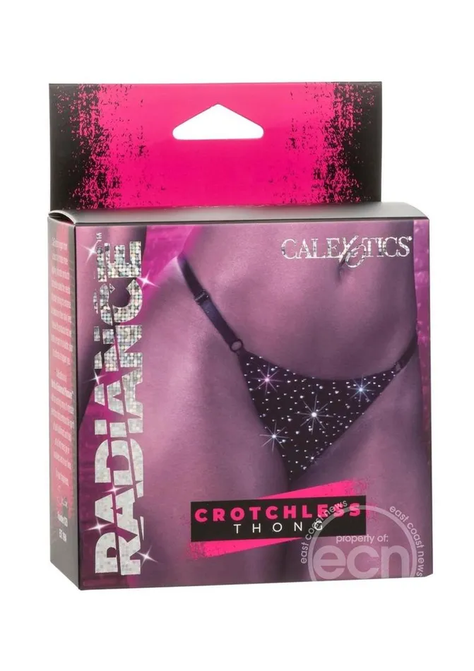 Radiance Crotchless Thong Black Cal Exotics Anal